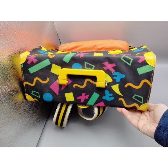 Vintage 1980s SternJakob Scout 2 Backpack Black Funky Retro main image 5